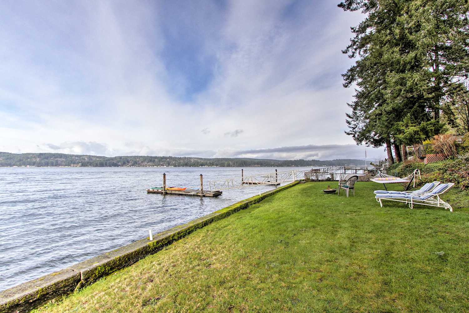NEW! Waterfront Puget Sound Home w/ Hot Tub & Dock
