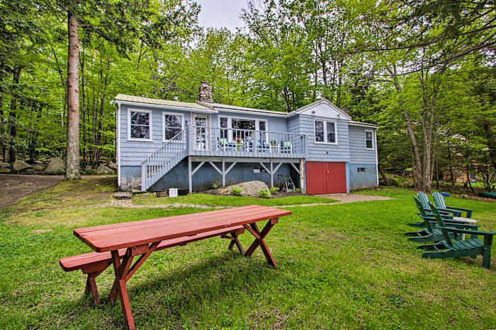 Waterfront Sebago Lake Cottage W Dock Beach