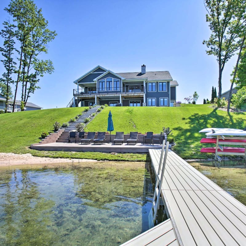 Waterfront vacation rental in Traverse City, Michigan