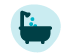 small icon of a shower indicating utility fees