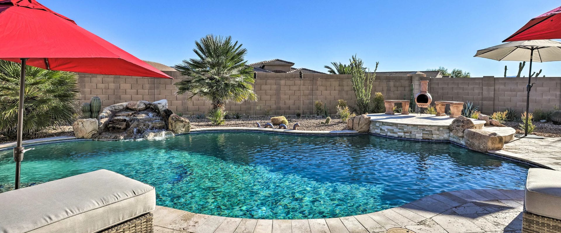 Outdoor pool in Gold Canyon, AZ