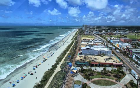 The Grand Strand in Myrtle Beach, South Carolina