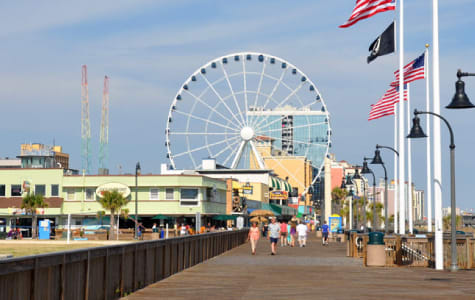 Oceanfront Boardwalk and Promenade in Myrtle Beach