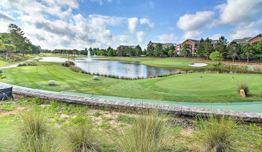 Golf course green in Gulf Shores, Alabama