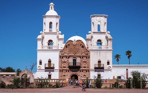 San Xavier del Bac Mission in Tucson, Arizona