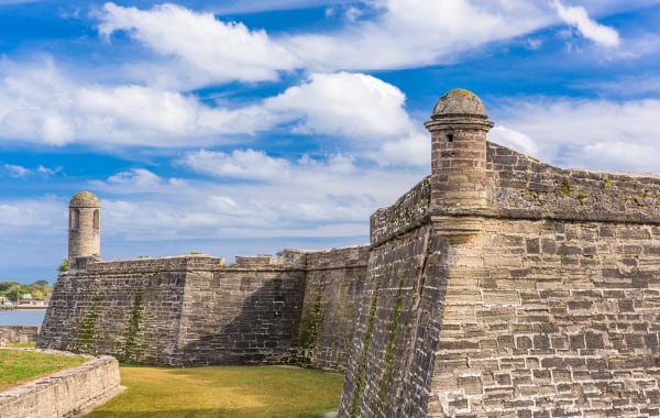 Castillo de San Marcos Fort in St. Augustine, Florida