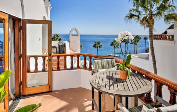 Vacation rental with ocean views from the balcony