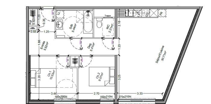 Image 2 sur 2 - Appartement  ·  Location · Longwy (54400) · 3 pièces · 70m²