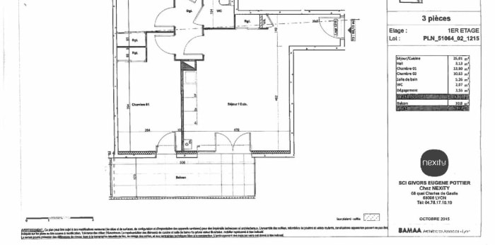 Image 8 sur 9 - Appartement  ·  Location · Givors (69700) · 3 pièces · 64m²