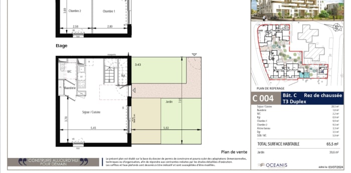 Image 3 sur 3 - Appartement  ·  Location · Montpellier (34000) · 3 pièces · 68m²