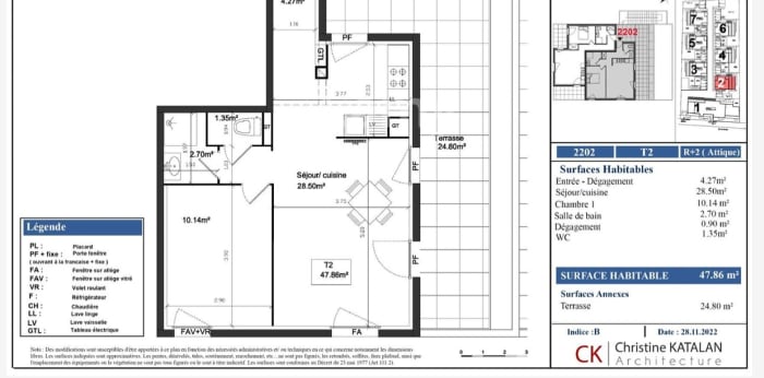 Image 10 sur 10 - Appartement  ·  Location · Amiens (80000) · 2 pièces · 48m²