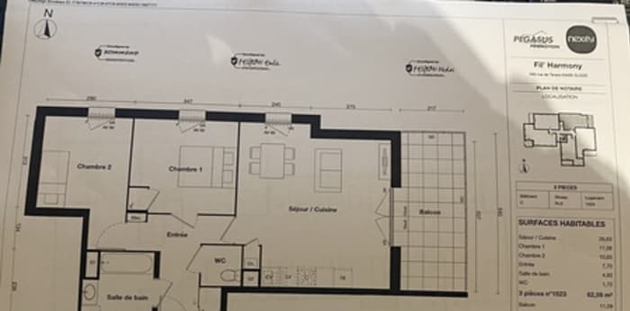 Image 8 sur 8 - Appartement  ·  Location · Gleize (69400) · 3 pièces · 63m²
