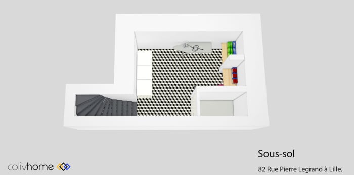 Image 1 sur 8 - Appartement  ·  Location · Lille (59000) · 1 pièce · 13m²