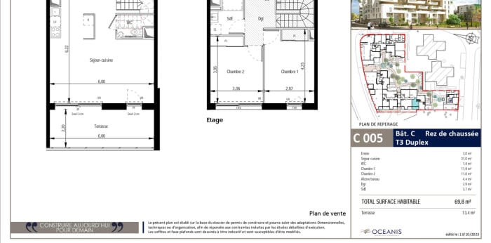 Image 3 sur 3 - Appartement  ·  Location · Montpellier (34000) · 3 pièces · 70m²