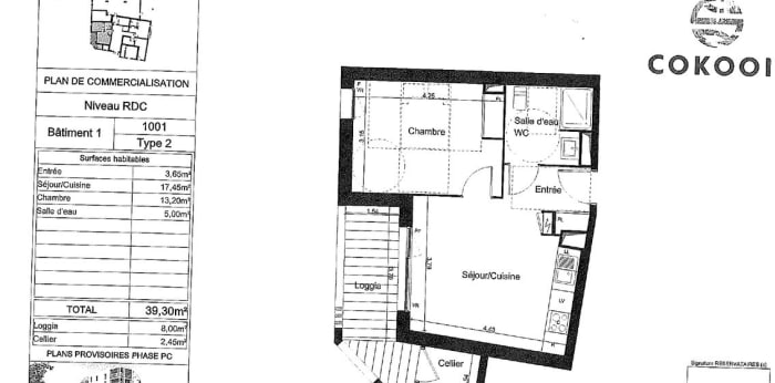 Image 1 sur 2 - Appartement  ·  Location · Angers (49100) · 2 pièces · 39m²