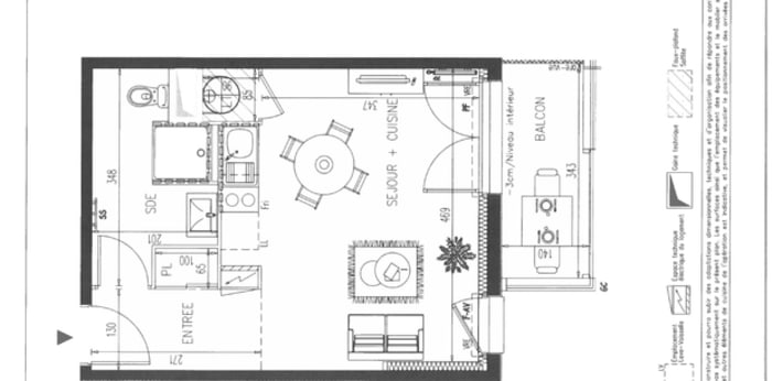 Image 1 sur 2 - Appartement  ·  Location · Bonchamp Les Laval (53960) · 1 pièce · 28m²