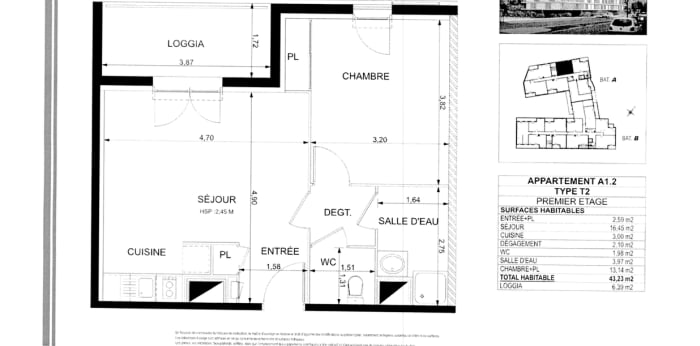 Image 5 sur 5 - Appartement  ·  Location · Colomiers (31770) · 2 pièces · 43m²