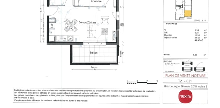 Image 7 sur 7 - Appartement  ·  Location · Nancy (54000) · 2 pièces · 42m²