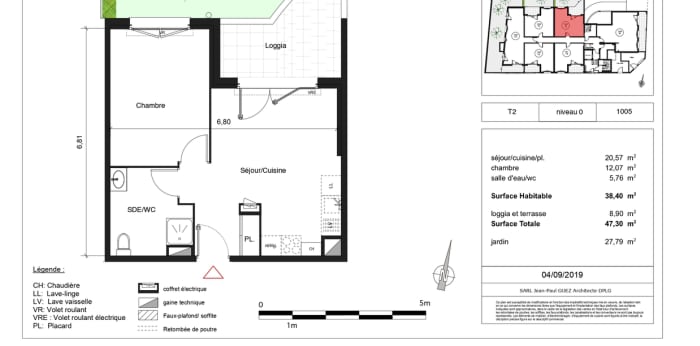 Image 6 sur 8 - Appartement  ·  Location · Castelnau Le Lez (34170) · 2 pièces · 38m²