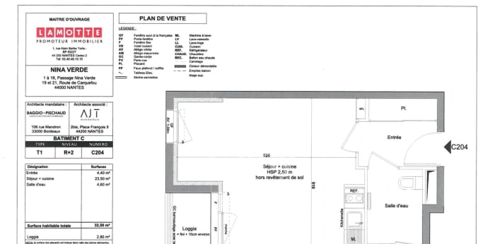 Image 5 sur 6 - Appartement  ·  Location · Nantes (44300) · 1 pièce · 33m²