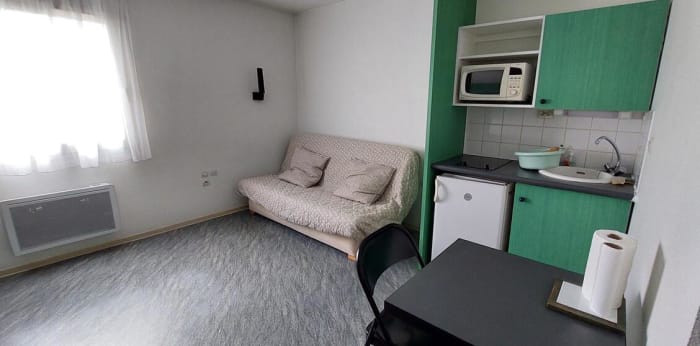 Image 2 sur 9 - Appartement  ·  Location · Vandoeuvre Les Nancy (54500) · 1 pièce · 19m²
