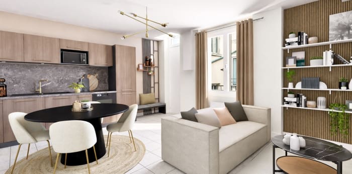 Image 2 sur 10 - Appartement  ·  Vente · Lyon (69007) · 2 pièces · 35m²