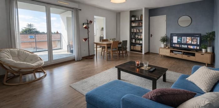 Image 3 sur 5 - Appartement  ·  Vente · Nantes (44300) · 3 pièces · 63m²
