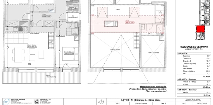 Image 4 sur 4 - Appartement  ·  Vente · Villard De Lans (38250) · 4 pièces · 80m²