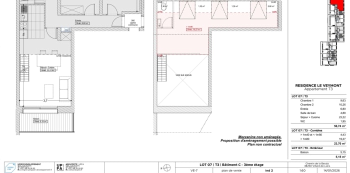 Image 4 sur 4 - Appartement  ·  Vente · Villard De Lans (38250) · 3 pièces · 57m²