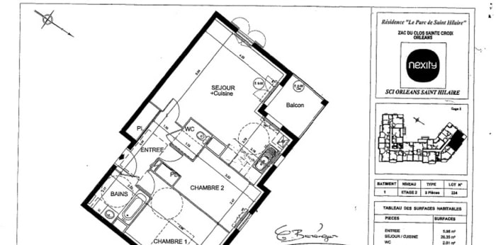 Image 15 sur 16 - Appartement  ·  Vente · Orleans (45000) · 3 pièces · 62m²