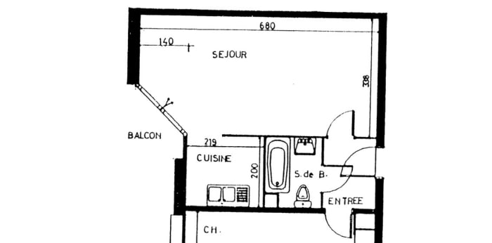 Image 2 sur 7 - Appartement  ·  Vente · Toulouse (31400) · 2 pièces · 47m²