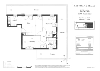 Image 2 - Appartement · Montpellier (34090) · 3 pièces · 59m²