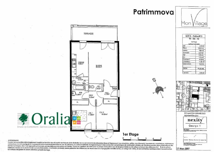 Image 2 sur 2 - Appartement  ·  Location · Macon (71000) · 3 pièces · 66m²