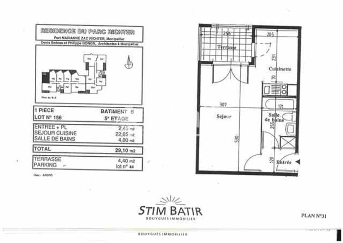 Image 2 sur 8 - Appartement  ·  Location · Montpellier (34000) · 1 pièce · 29m²