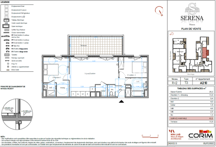 Image 10 sur 10 - Appartement  ·  Location · Nimes (30000) · 3 pièces · 64m²