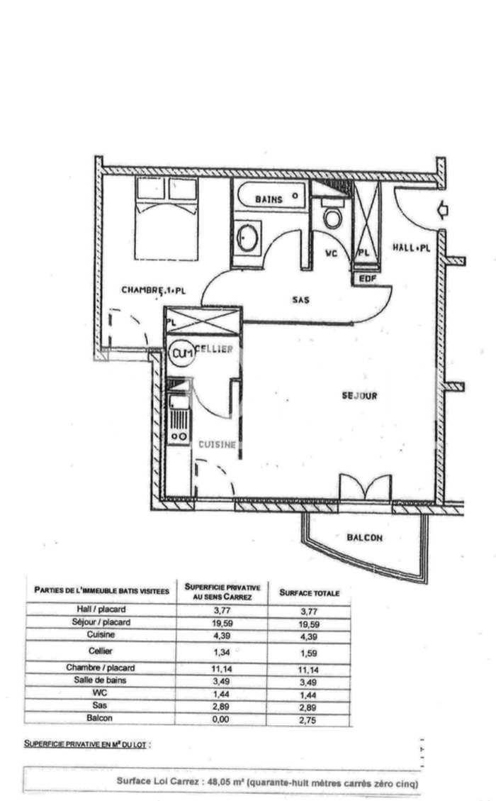 Image 2 sur 12 - Appartement  ·  Location · Montpellier (34080) · 2 pièces · 48m²