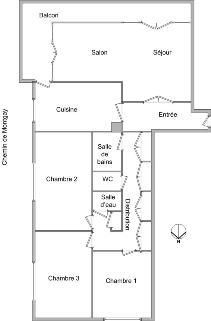 Image 12 sur 14 - Appartement  ·  Vente · Fontaines Sur Saone (69270) · 4 pièces · 102m²