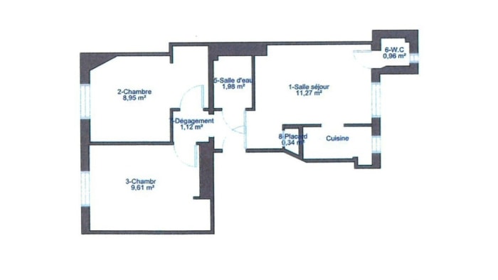 Image 3 sur 6 - Appartement  ·  Vente · Paris (75014) · 3 pièces · 37m²