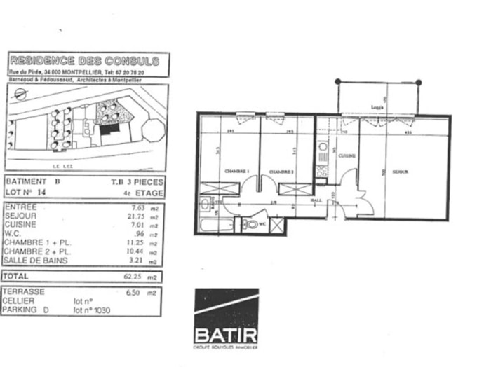 Image 2 sur 8 - Appartement  ·  Vente · Montpellier (34000) · 3 pièces · 62m²