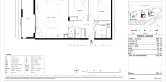 Image 2 - Appartement · Bron (69500) · 3 pièces · 66m²