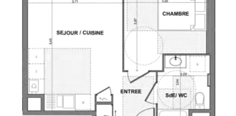 Image 1 - Appartement · Sennecey Les Dijon (21800) · 2 pièces · 40m²