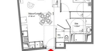 Image 3 - Appartement · Nieul Sur Mer (17137) · 2 pièces · 46m²