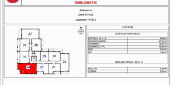 Image 1 - Appartement · Laval (53000) · 3 pièces · 63m²