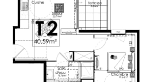 Image 1 - Appartement · Vannes (56000) · 2 pièces · 41m²