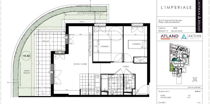 Image 8 sur 8 - Appartement  ·  Location · Rueil Malmaison (92500) · 3 pièces · 63m²