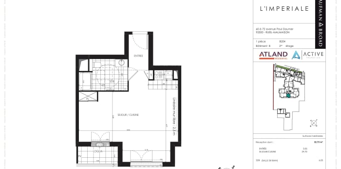 Image 7 sur 7 - Appartement  ·  Location · Rueil Malmaison (92500) · 1 pièce · 38m²