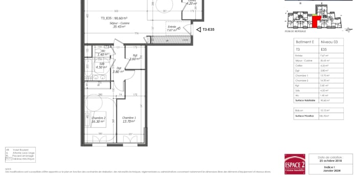 Image 9 sur 9 - Appartement  ·  Location · Saint Cloud (92210) · 3 pièces · 91m²