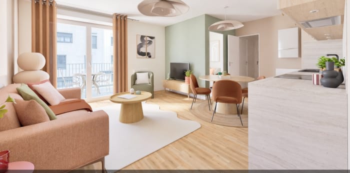 Image 1 sur 15 - Appartement  ·  Vente · Cenon (33150) · 3 pièces · 53m²