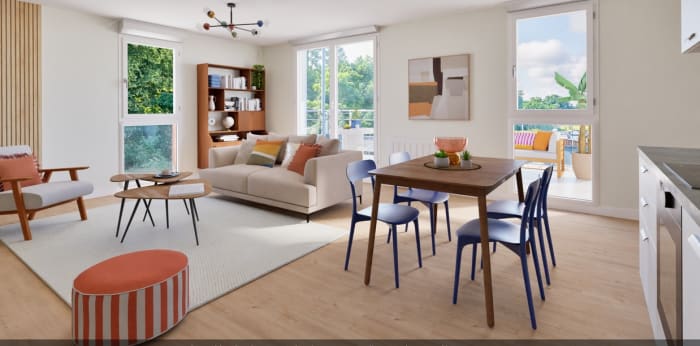 Image 2 sur 10 - Appartement  ·  Vente · Strasbourg (67100) · 3 pièces · 58m²