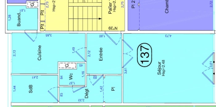 Image 4 sur 4 - Appartement  ·  Vente · Palaiseau (91120) · 1 pièce · 38m²